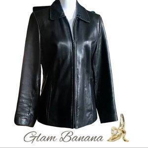 Genuine Leather Liz Clairborne Car Coat